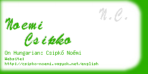 noemi csipko business card